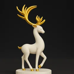 Elegant Deer Sculpture – 3D Printable Minimalist Design