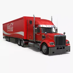 Freightliner Coca-Cola Truck 3D model