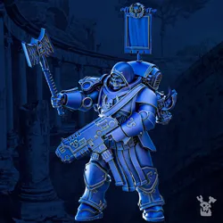 Legio Prima Victrix Priest - Prime Armored Space Leader