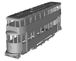 London Feltham tram 1/100 scale