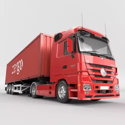 MERCEDES-BENZ-Actros-1860 Add Container 3D model