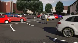 On Street Parking 26 Spaces Filled New 3D model