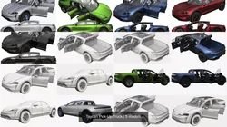 Porsche Taycan Pick-Up Truck 3D Model Pack