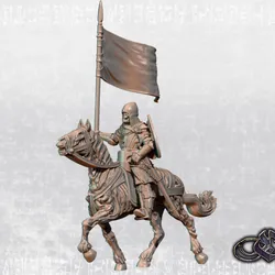 Revived Yeomen on Horse of Nájera - Standard Bearer