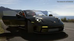 Sport Car Porsche 911 2024 Black Rigged 3D model