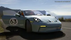 Sport Car Porsche 911 2024 Blue Rigged 3D model