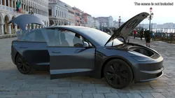 Tesla Model 3 2024 Stealth Grey Rigged 3D model