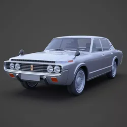 Toyota Crown sedan 1971 3D model