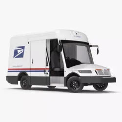 US Mail Truck Next Generation Rigged 3D model