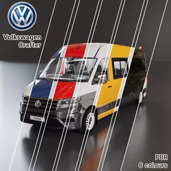 Volkswagen Crafter 6 colours Low-poly 3D model