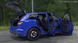 Volkswagen Touareg 2024 Blue Rigged 3D model