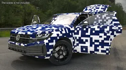 Volkswagen Touareg 2024 QR Lights On Rigged 3D model