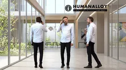 Adult Caucasian man walking while calling 3D model