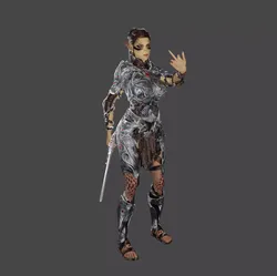 Alien Warrior Woman 3D print model