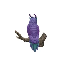 Create an image of the same character owl that is in the attac 3D model
