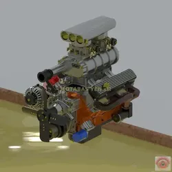 DODGE MOPAR 440 MAGNUM SUPERCHARGER - ENGINE