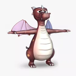 Draco Dragon Non Rig 3D model