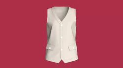Girls Classic Tailored Vest 3D model