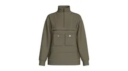 Girls High Neck Half-Zip Cargo Jacket 3D model