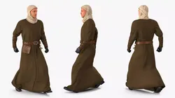 Historical Middle Eastern Male Character Rigged for Maya 3D model