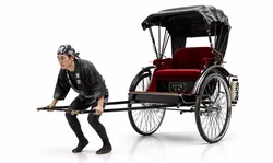 Japanese Rickshaw Puller Character 3D model