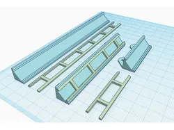 LED 45 Degree strip holder