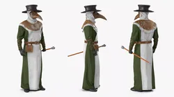 Plague Doctor 3D model