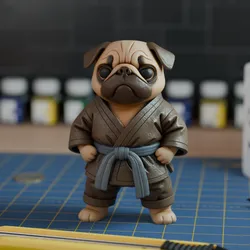 PUG KIMONO - READY FOR PRINT