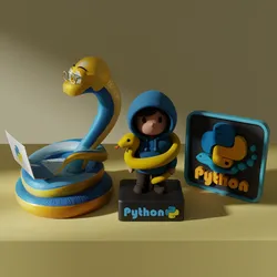 Python Programming Emblem Set