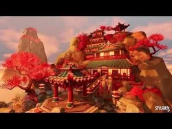 Stylized Chinese Lost Temple 3D model