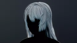 Stylized Female Hair 06 Low-poly 3D model