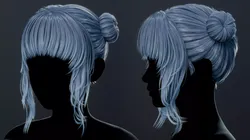 Stylized Female Hair Collection Vol 1 Low-poly 3D model
