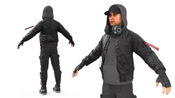 Urban Young Man Character 3D model