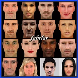 3D faces vol 2 3D model