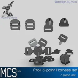 5 Point Harness 7 piece set with easy assembly