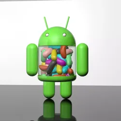 Android Jellybean Mascot 2 3D model