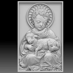 Baby Jesus Relief 3D print model