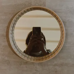 Basket mirror frame