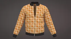 Bomber Jacket Low-poly 3D model