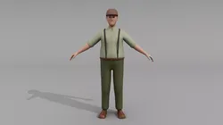 Cartoon Character 3D model