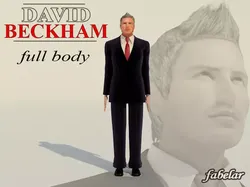 David Beckham Full Body 3D model