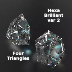 Gem Collection two diamonds 3D model