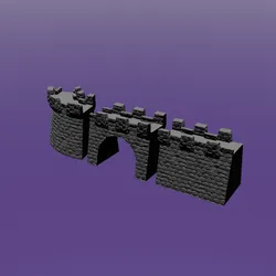 Generic Brick Modular Walls – Printable Terrain for Wargames & RPGs