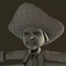 Ilaay man in coat and hat 3D model