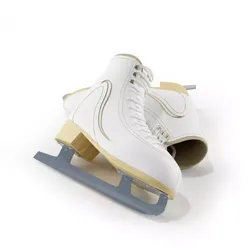Laced White Ice Skates 3D model