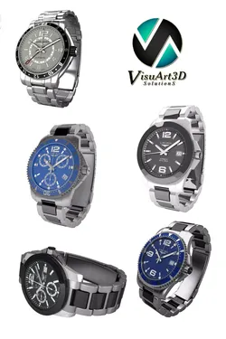 Longiness Watches Collection 3D model