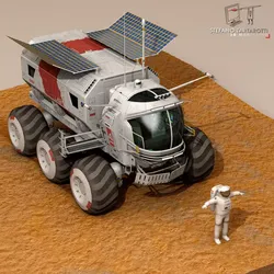 Lunar vehicle 3D model