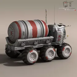 Lunar vehicle tanker 3D model