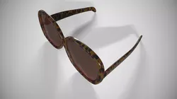 Luxury Fashion Sunglasses Low-poly 3D model