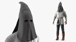 Medieval Executioner Hooded 3D model